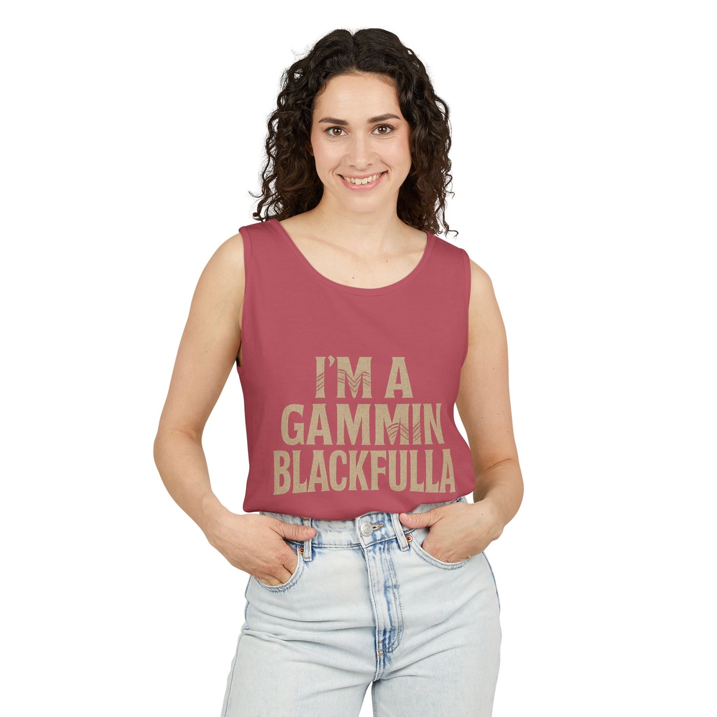 I'M A GAMMIN BLACKFULLA SINGLETS