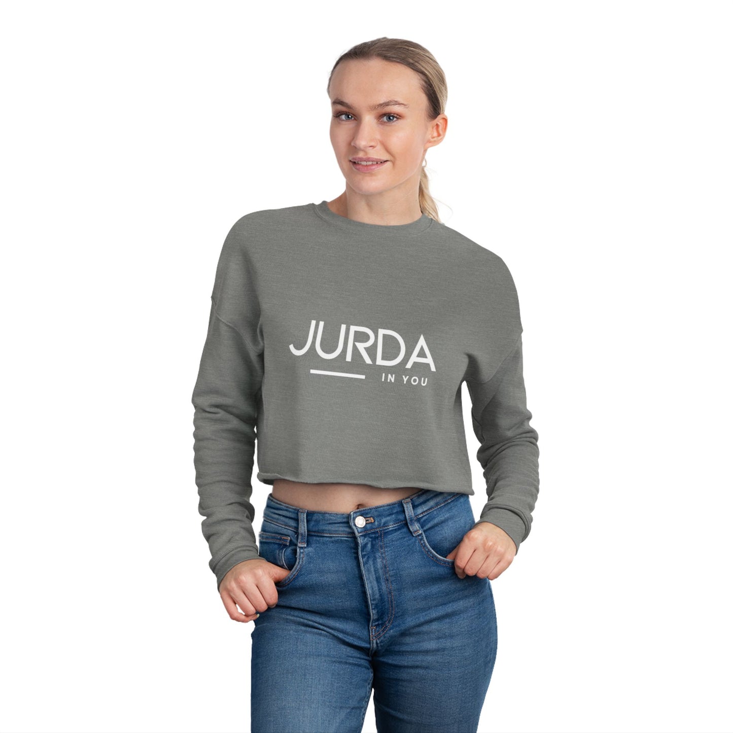 'JURDA IN YOU" Trendy Women's Cropped Sweatshirt Y 1