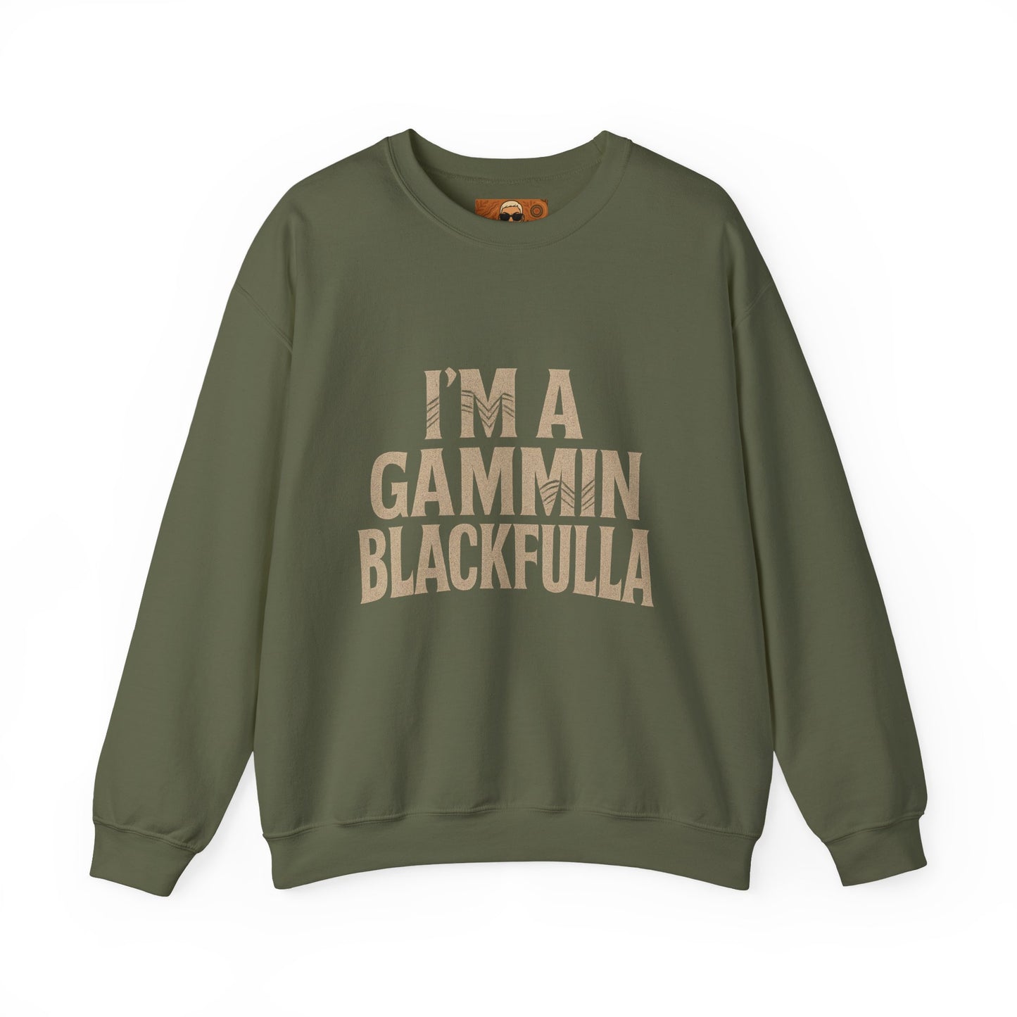 I’M A GAMMIN BLACKFULLA SWEATER