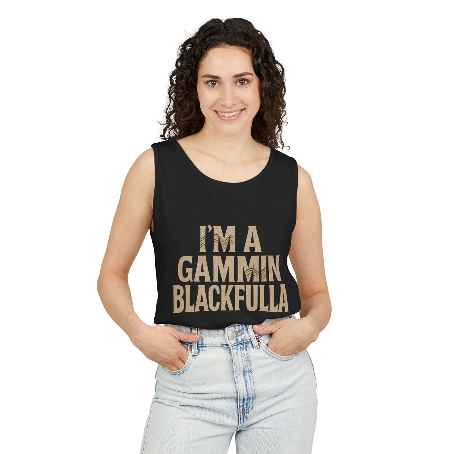 I'M A GAMMIN BLACKFULLA SINGLETS