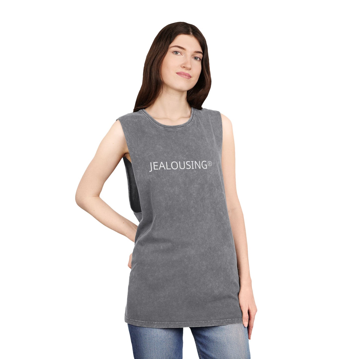 Unisex Jealousing Stonewash Singlet
