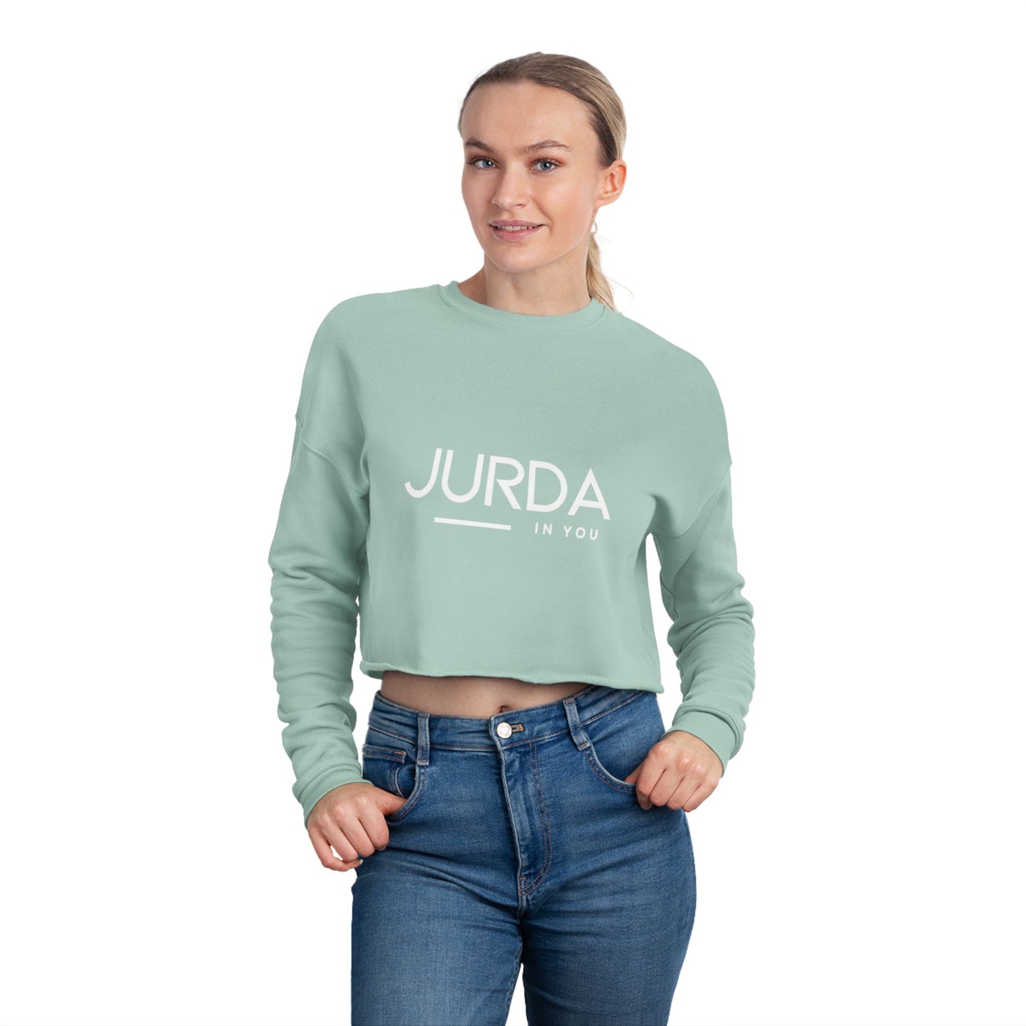 'JURDA IN YOU" Trendy Women's Cropped Sweatshirt Y 1