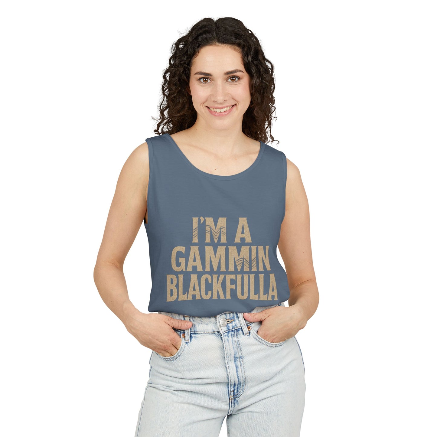 I'M A GAMMIN BLACKFULLA SINGLETS