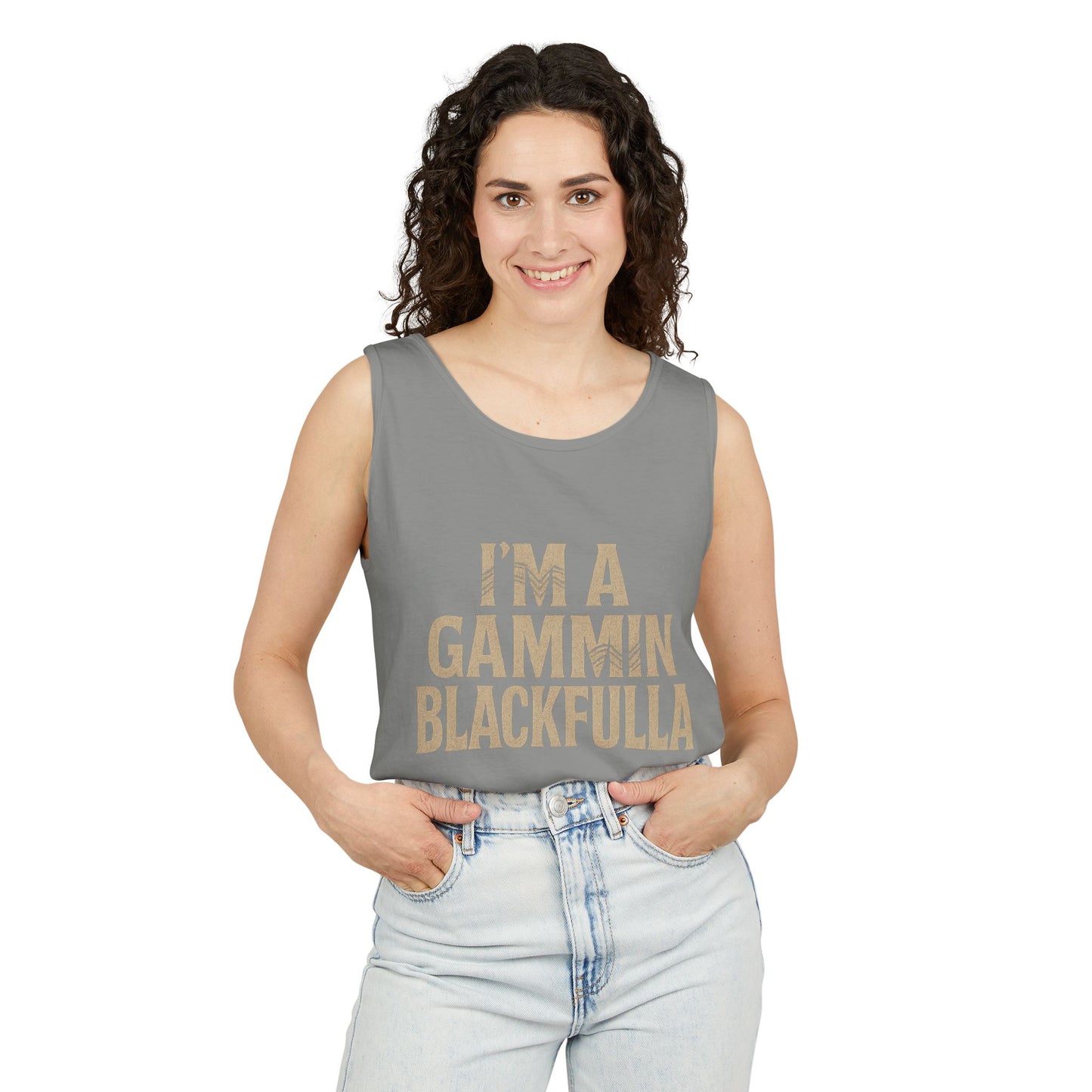 I'M A GAMMIN BLACKFULLA SINGLETS
