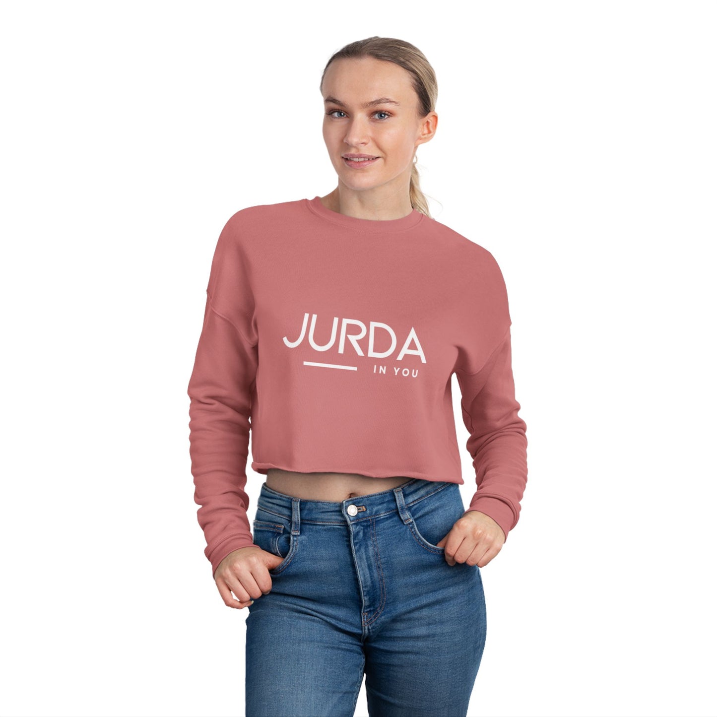 'JURDA IN YOU" Trendy Women's Cropped Sweatshirt Y 1