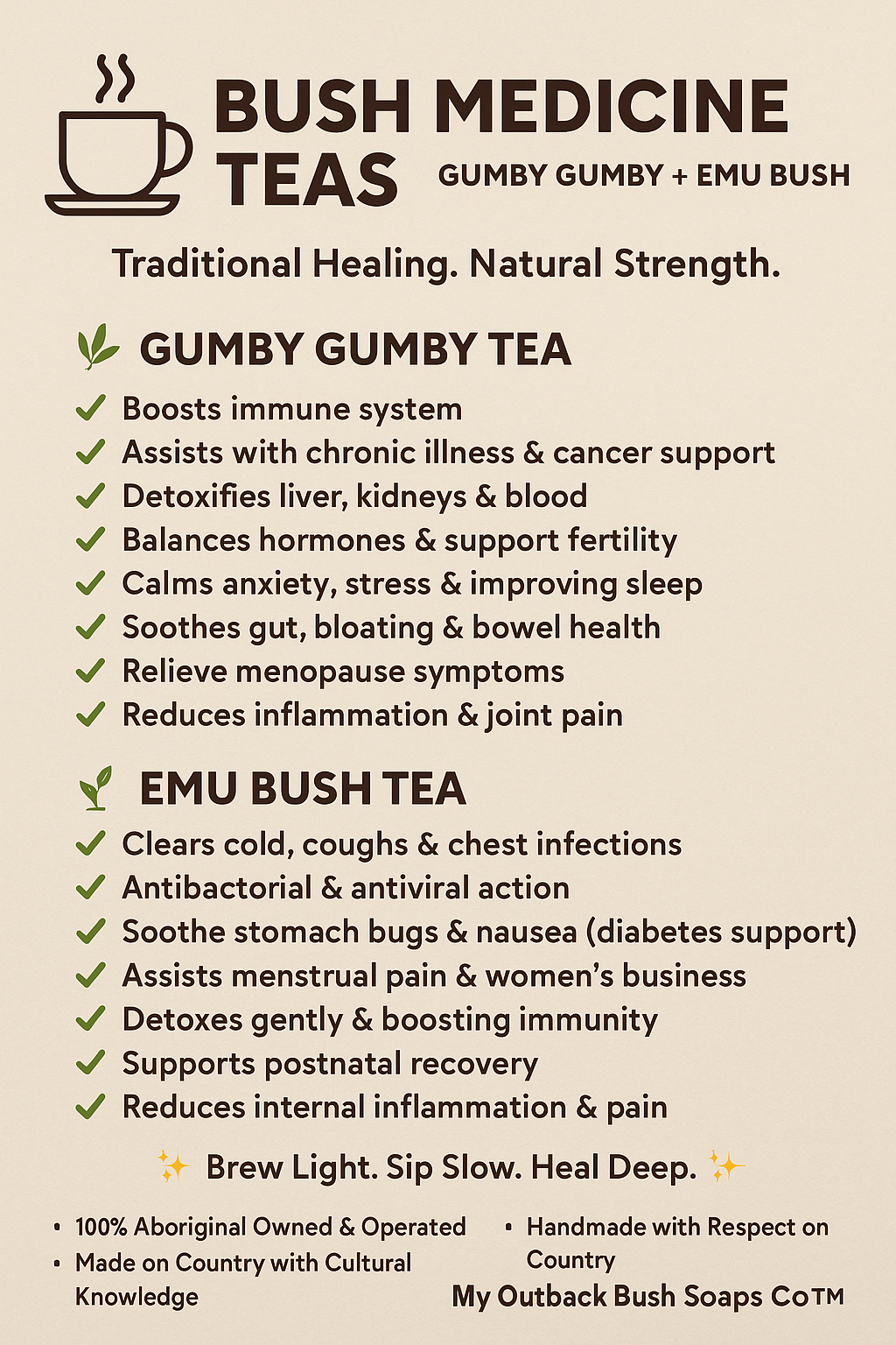 “Healing in a Cup: The Power of Emu Bush & Gumby Gumby Tea”
