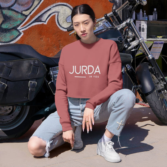 'JURDA IN YOU" Trendy Women's Cropped Sweatshirt Y 1