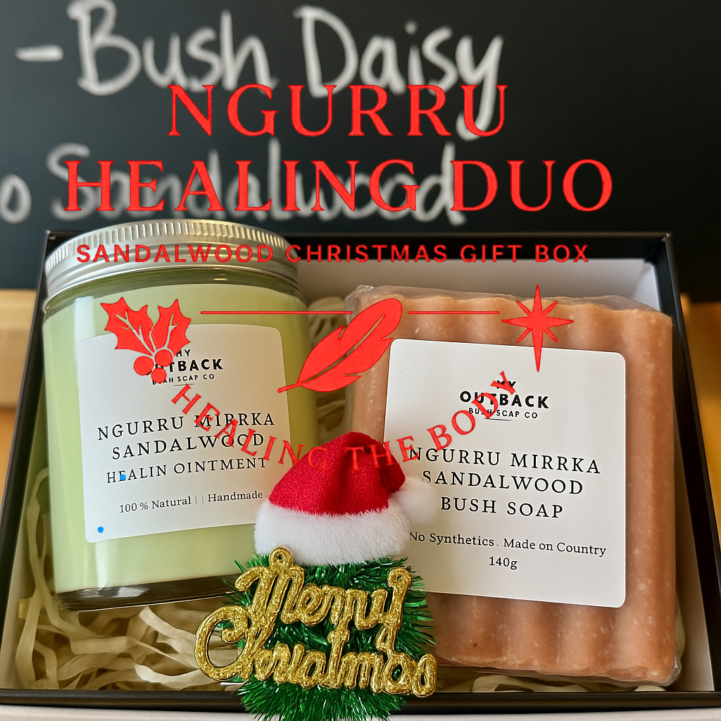 Ngurru Healing Duo – Sandalwood Christmas Gift Box