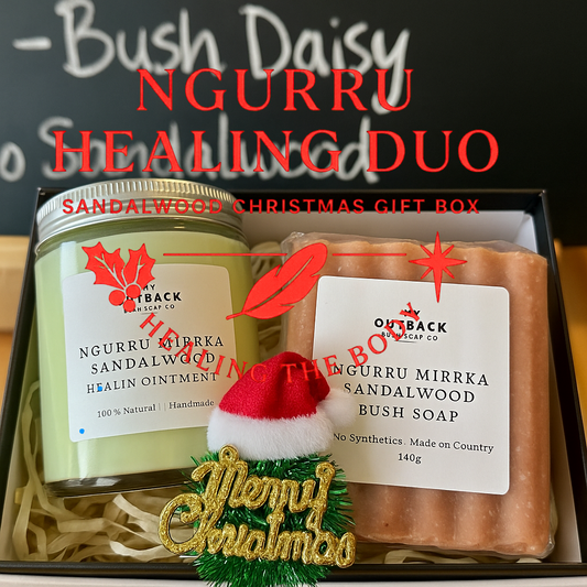 Ngurru Healing Duo – Sandalwood Christmas Gift Box
